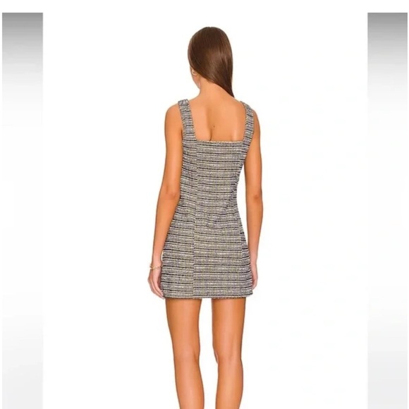 NWT Free People Maxx Mini Shirt Dress in Midnight Combo Size large - Picture 5 of 6